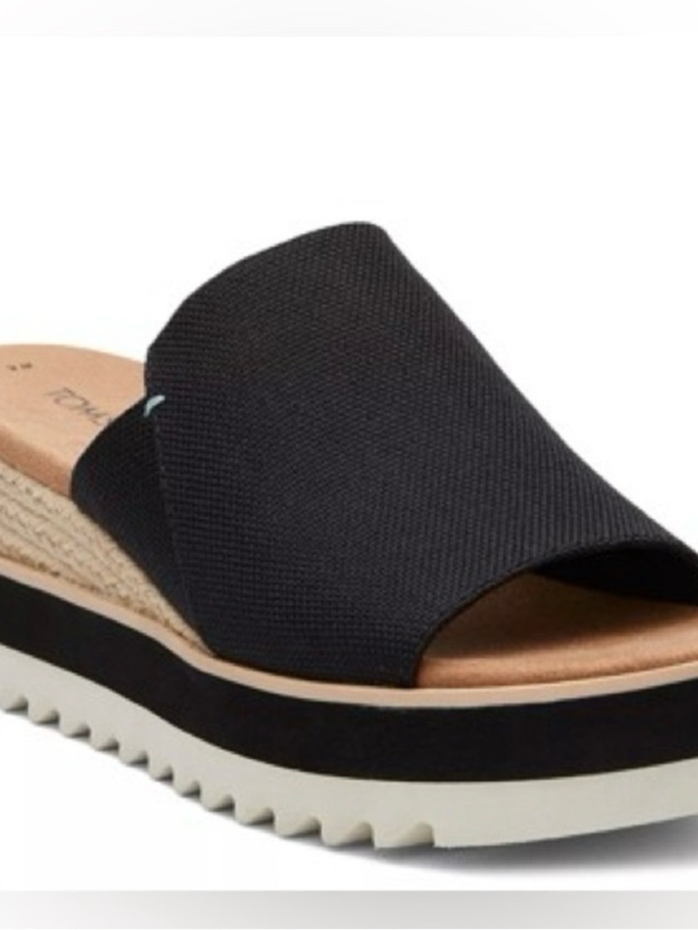 🧸 TOMS | LIKE NEW • Diana Black Slide Platform Sandals